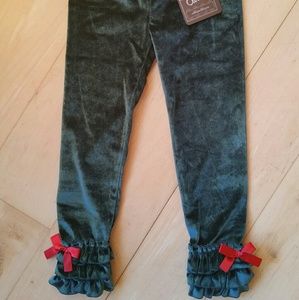 NWT Matilda Jane Holiday TINSEL RUFFLE PANTS Size